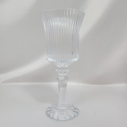 Set de 12 Copas de Cristal Tallado con Pie