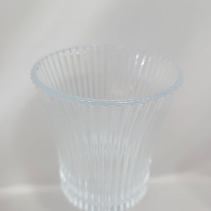 Set de 12 Copas de Cristal Tallado con Pie
