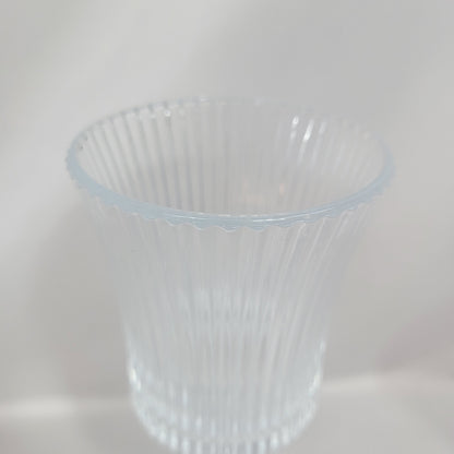 Set de 12 Copas de Cristal Tallado con Pie