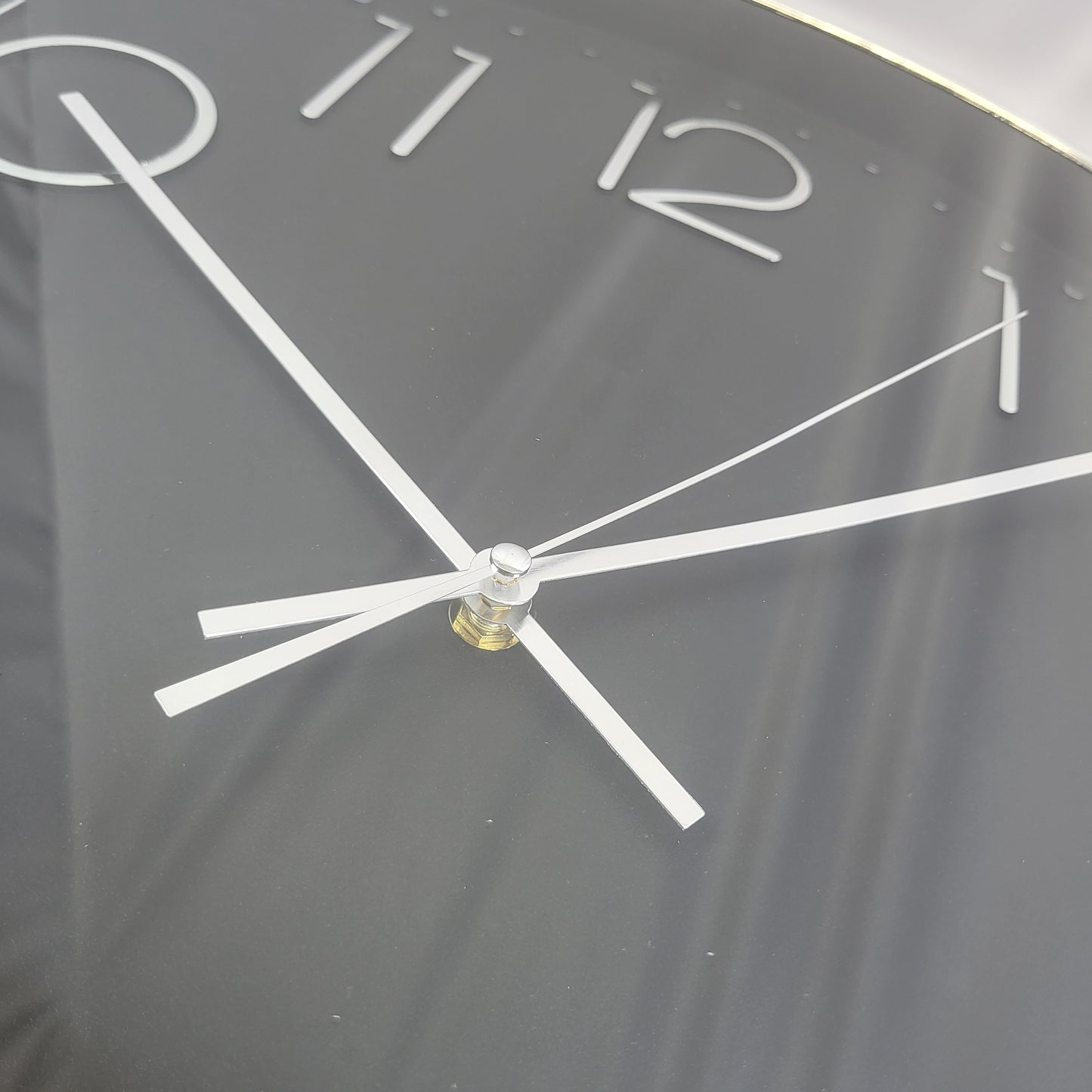 Reloj de Pared Redondo Negro Quartz