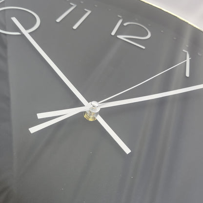 Reloj de Pared Redondo Negro Quartz