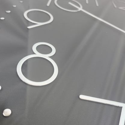 Reloj de Pared Redondo Negro Quartz