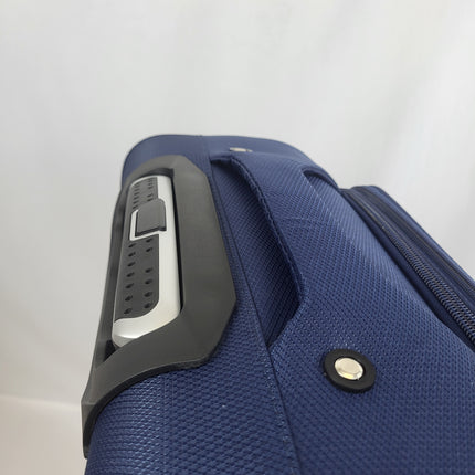 Set de 3 Maletas de Viaje Schleïzer — Diseño Ligero y Resistente — 4 Ruedas 360º (Azul Marino)