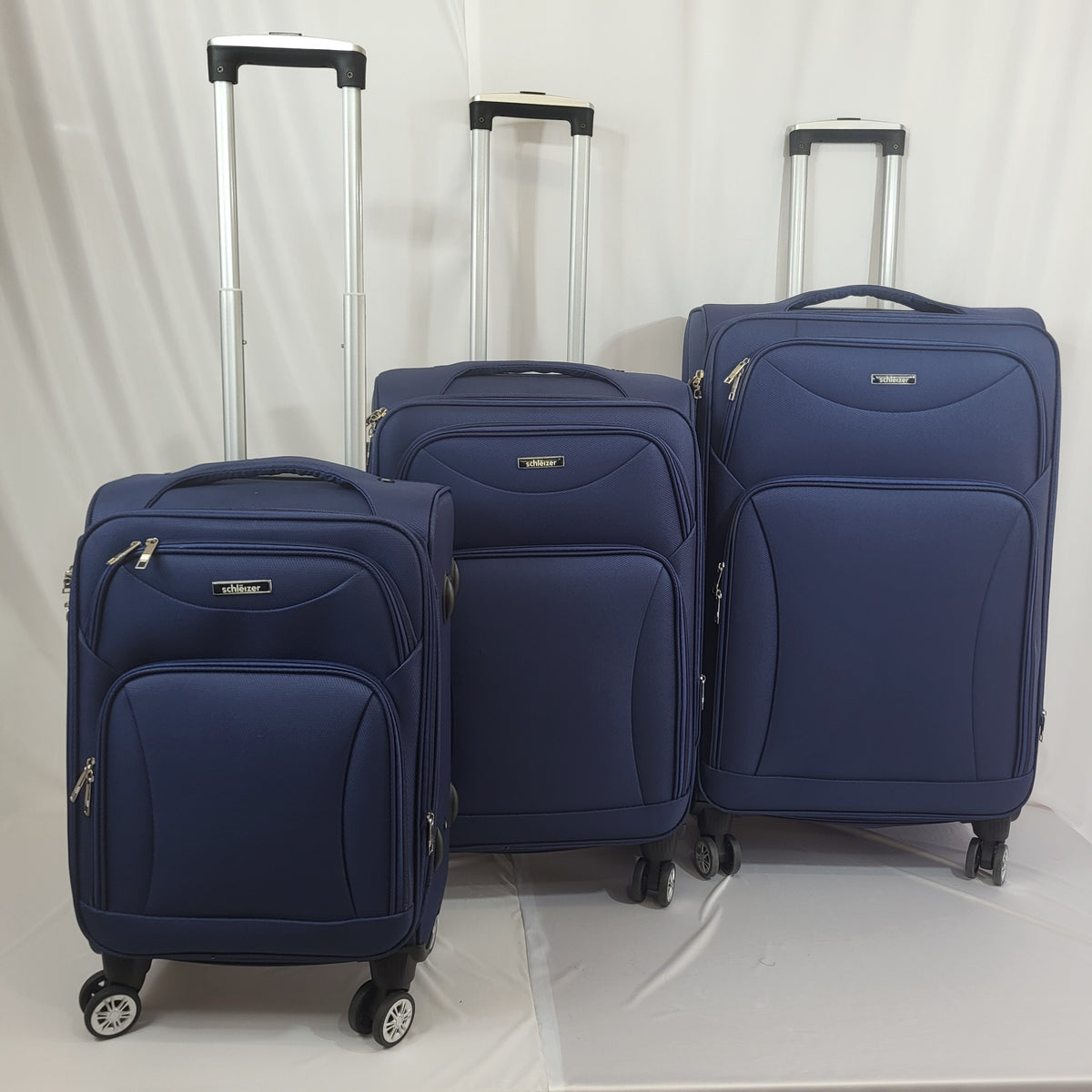 Set de 3 Maletas de Viaje  — Diseño Ligero y Resistente — 4 Ruedas 360º