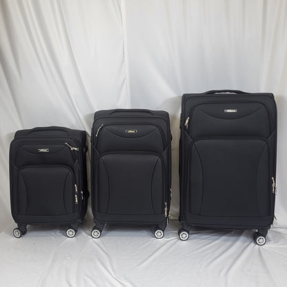 Set de 3 Maletas de Viaje  — Diseño Ligero y Resistente — 4 Ruedas 360º
