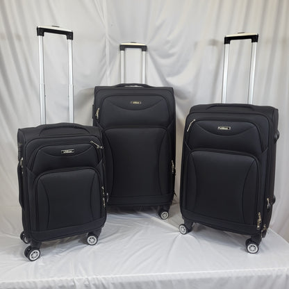 Set de 3 Maletas de Viaje  — Diseño Ligero y Resistente — 4 Ruedas 360º