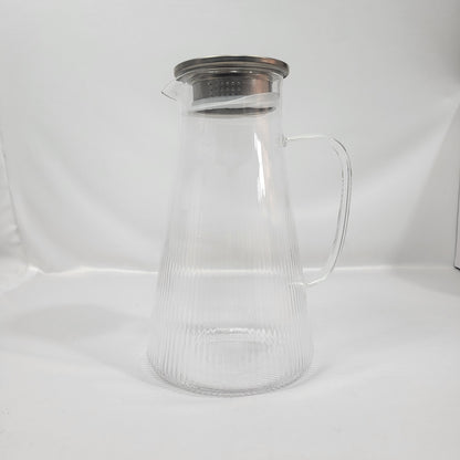 Jarra de Cristal Liria con Infusor y Tapa Metálica 🍵