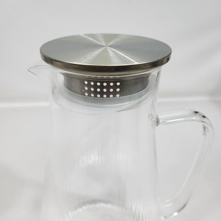 Jarra de Cristal Liria con Infusor y Tapa Metálica 🍵