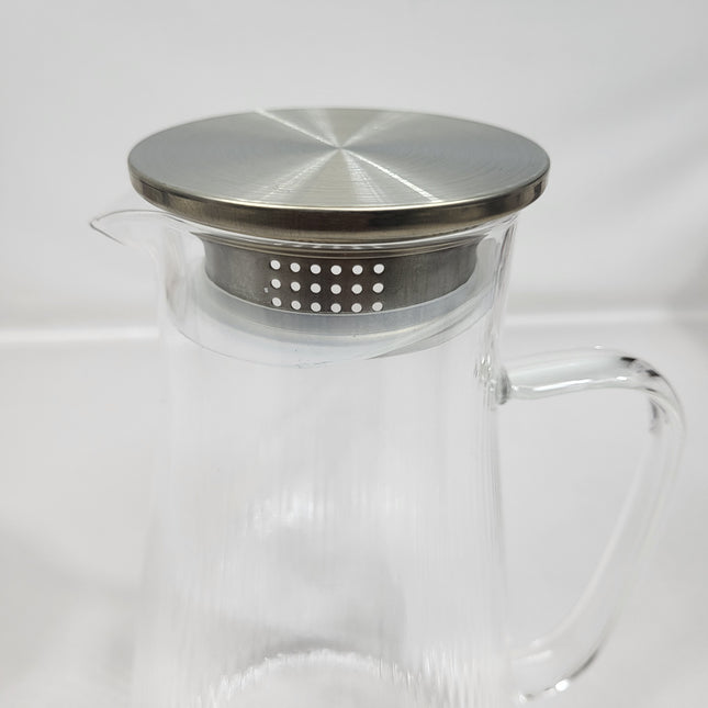 Jarra de Cristal Liria con Infusor y Tapa Metálica 🍵
