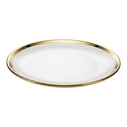🏷 Ceramic Plate Ø18 cm – Elegant Gold Rim