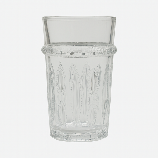 Set de 12 Vasos de Té – Modelo "relieve de almendra"