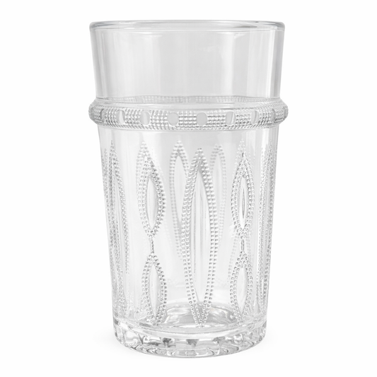 Vaso de Cristal Decorado para Té Árabe - Estilo Transparente Tallado