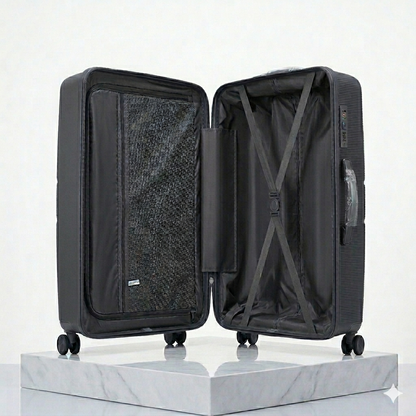 Maleta Rígida de Viaje con Ruedas 360º – Disponible en Tamaño Pequeño, Mediano y Grande - GRIS