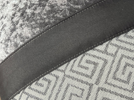 Colcha SUZY Elegante – Conjunto Decorativo con Tres Almohadas, 250 x 260 cm - COLOR GRIS OSCURO