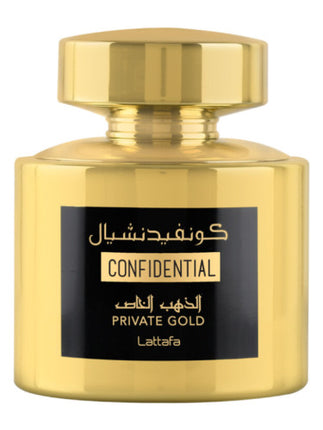 🍑 Confidential Private Gold de Lattafa - Perfume Chypre Fruity para Mujeres y Hombres con Notas de Durazno y Vainilla
