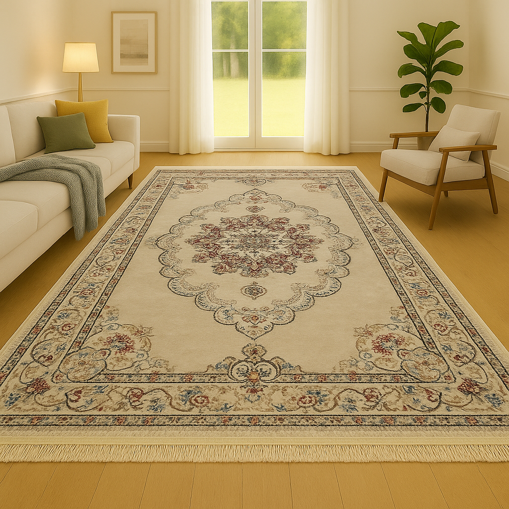 Tapete de design turco bege/bege