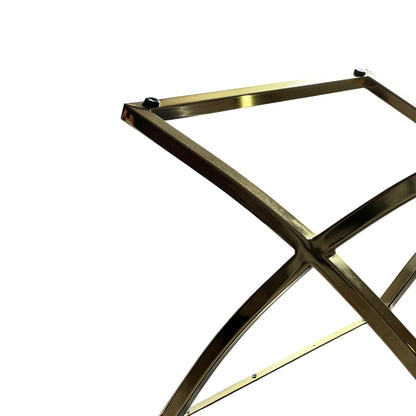 Silla terciopelo BELINDAV01 color beig claro, patas de metal dorado