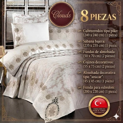 Juego de Cama para Novias "Clouds" – Elegancia y Diseño Clásico