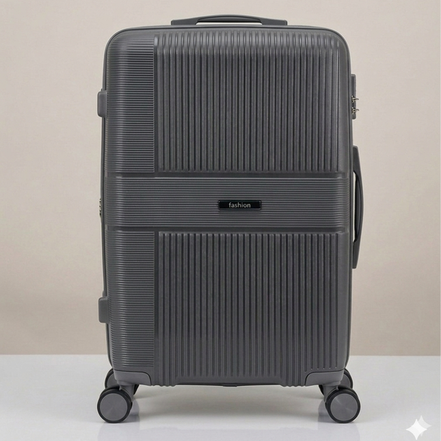 Maleta Rígida de Viaje con Ruedas 360º – Disponible en Tamaño Pequeño, Mediano y Grande - GRIS
