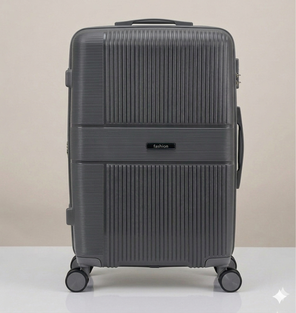 Maleta Rígida de Viaje con Ruedas 360º – Disponible en Tamaño Pequeño, Mediano y Grande - GRIS
