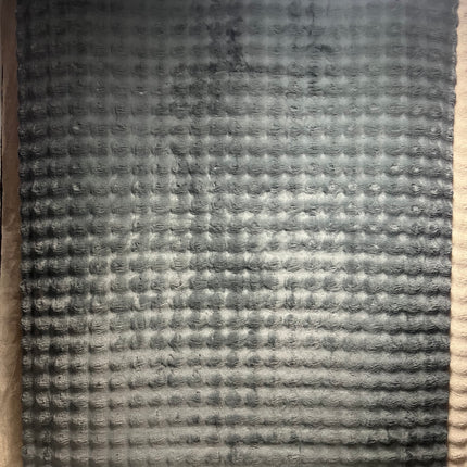 Alfombra suave de piel conejo DISEÑO 3D  NEGRO/GRIS/ROSA/BEIG 200x280