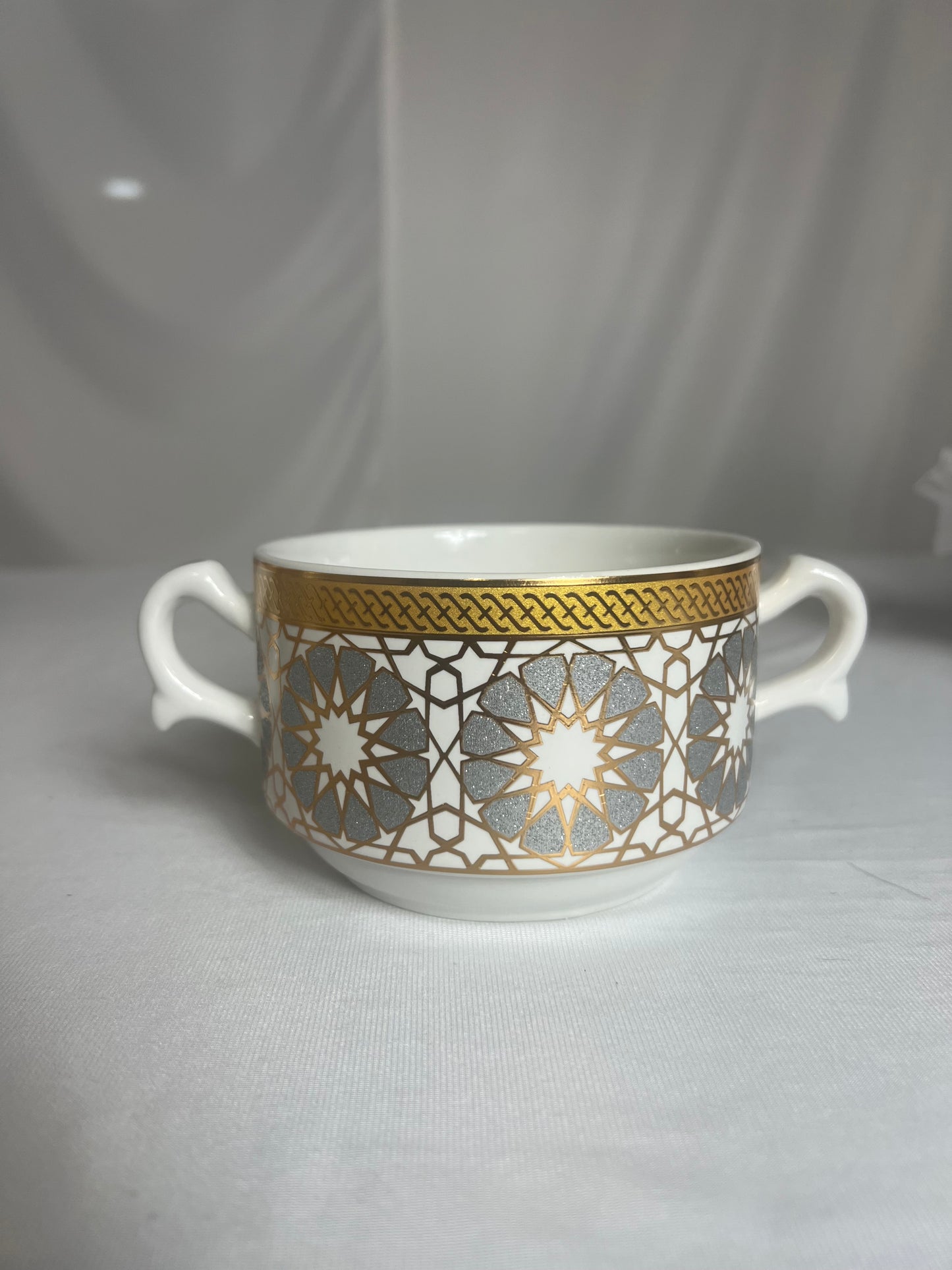 Juego de Sopa Oriental  – Tazón Grande con 6 Bowls, Platos y Cucharas (Diseño Tradicional Asiático)