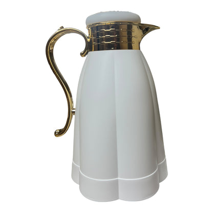 Set de 2 termos isotérmicos con cuerpo de alta calidad (0,6L + 1L)- Color BLANCO