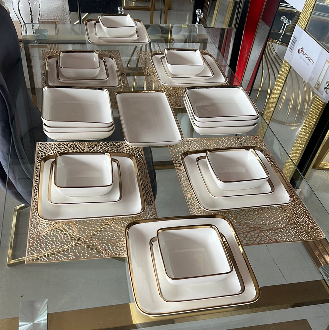 Ser louça 28 peças porcelana 6 pessoas CU DR PL