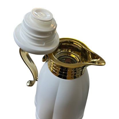 Set de 2 termos isotérmicos con cuerpo de alta calidad (0,6L + 1L)- Color BLANCO