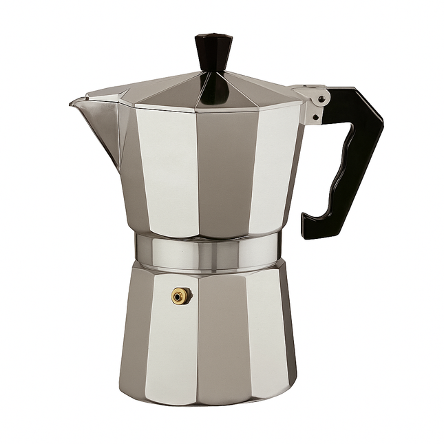 Cafetera Italiana de Aluminio para 6 Tazas – Apta para Inducción