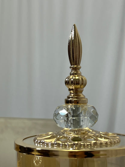Cibório decorativo dourado vintage