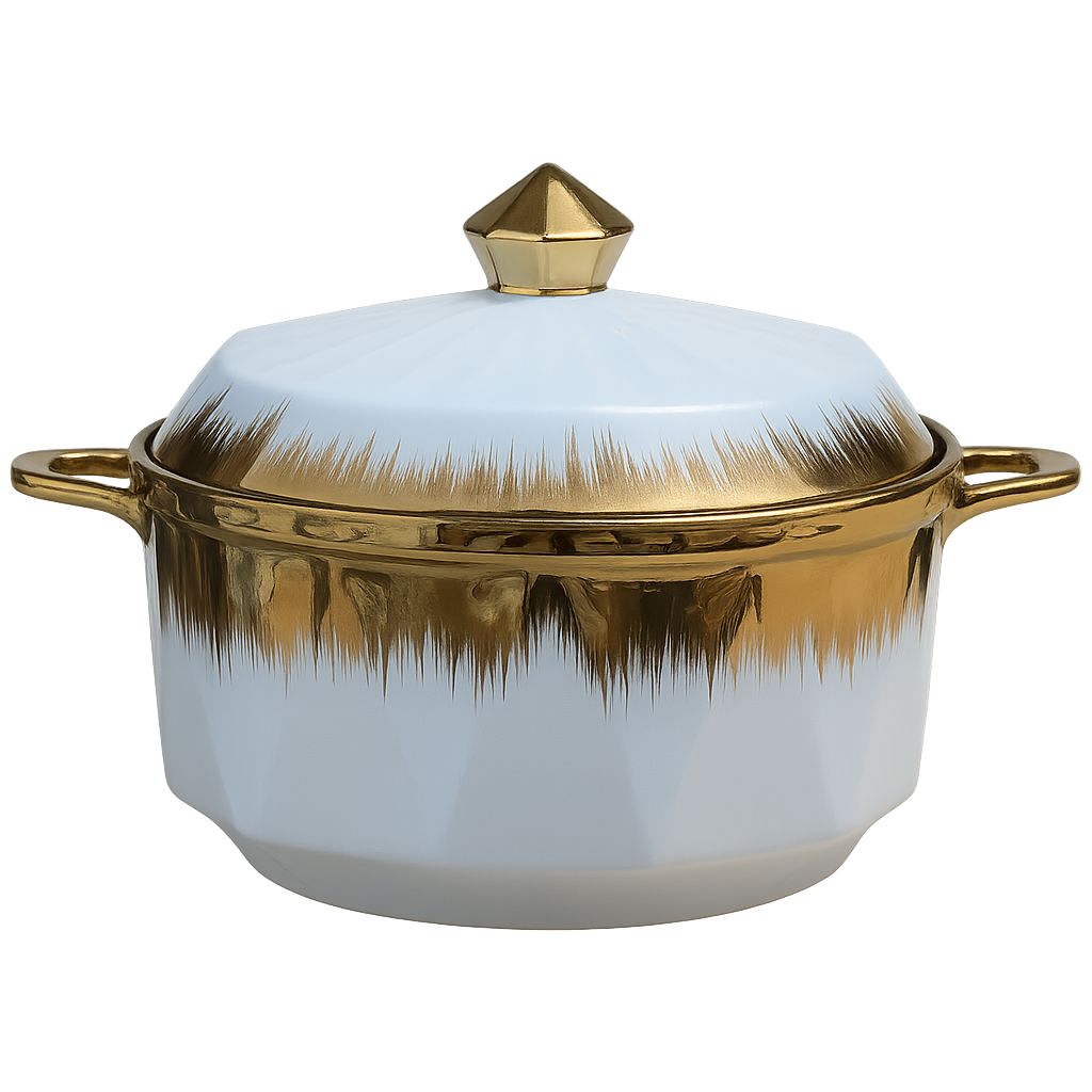 ✨ Cazuela de Porcelana con Tapa – 2 Litros ✨