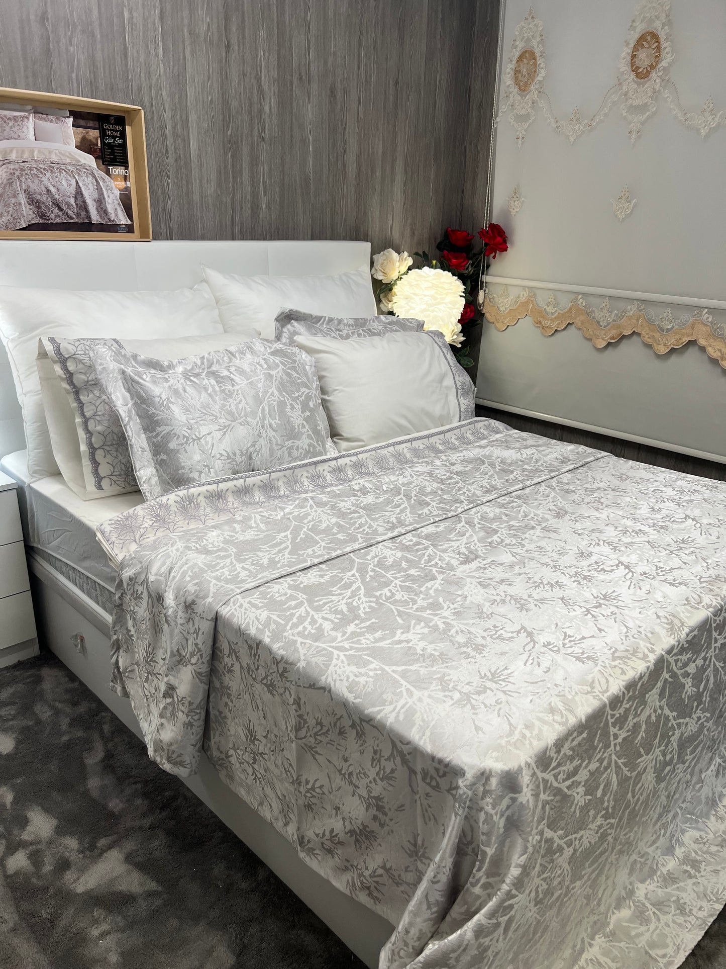 Juego de Cama para Ajuar "Torino" – Sofisticación Natural en tu Dormitorio