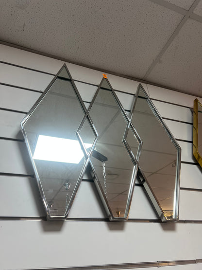 Espejo dorado/plata acero