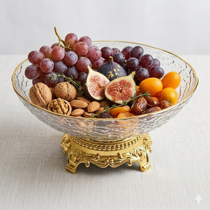 Cuenco de PLÁSTICO con Borde Dorado – Elegancia para tu Mesa