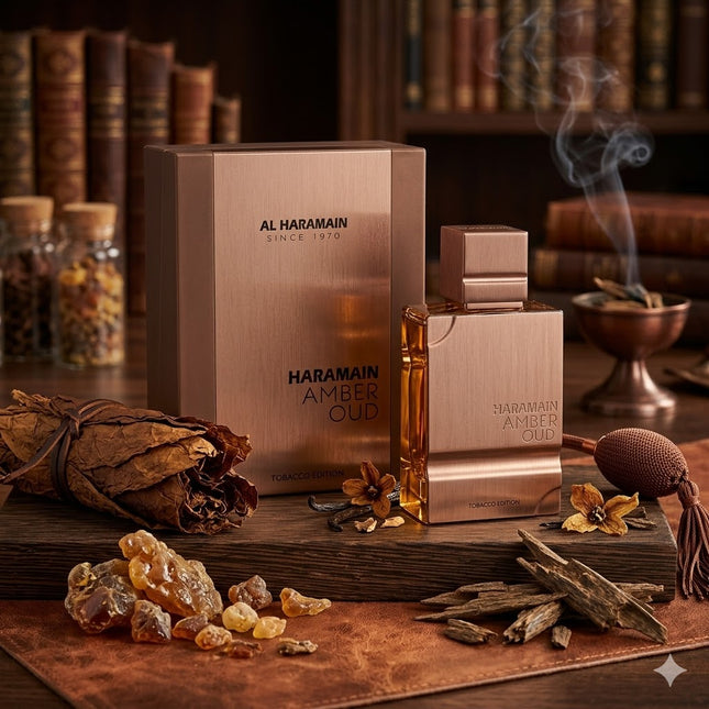 Al Haramain Amber Oud Tobacco Edition Eau de Parfum 100 ml – Tabaco especiado, quente e elegante