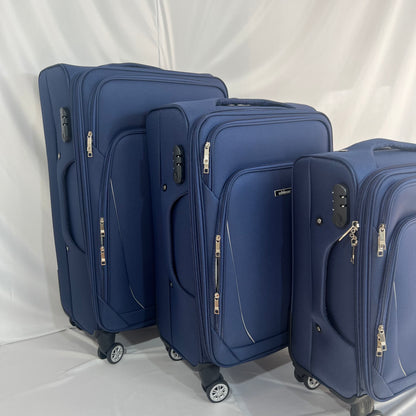 Set de 3 Maletas de Viaje  — Diseño Ligero y Resistente — 4 Ruedas 360º