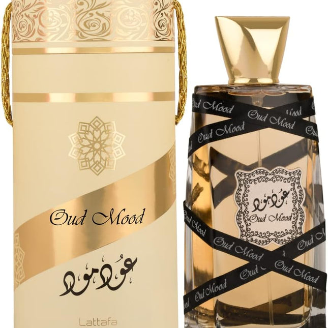 🌹 Comprar Oud Mood de Lattafa - Perfume Unisex con Notas de Rosa, Azafrán y Madera de Oud