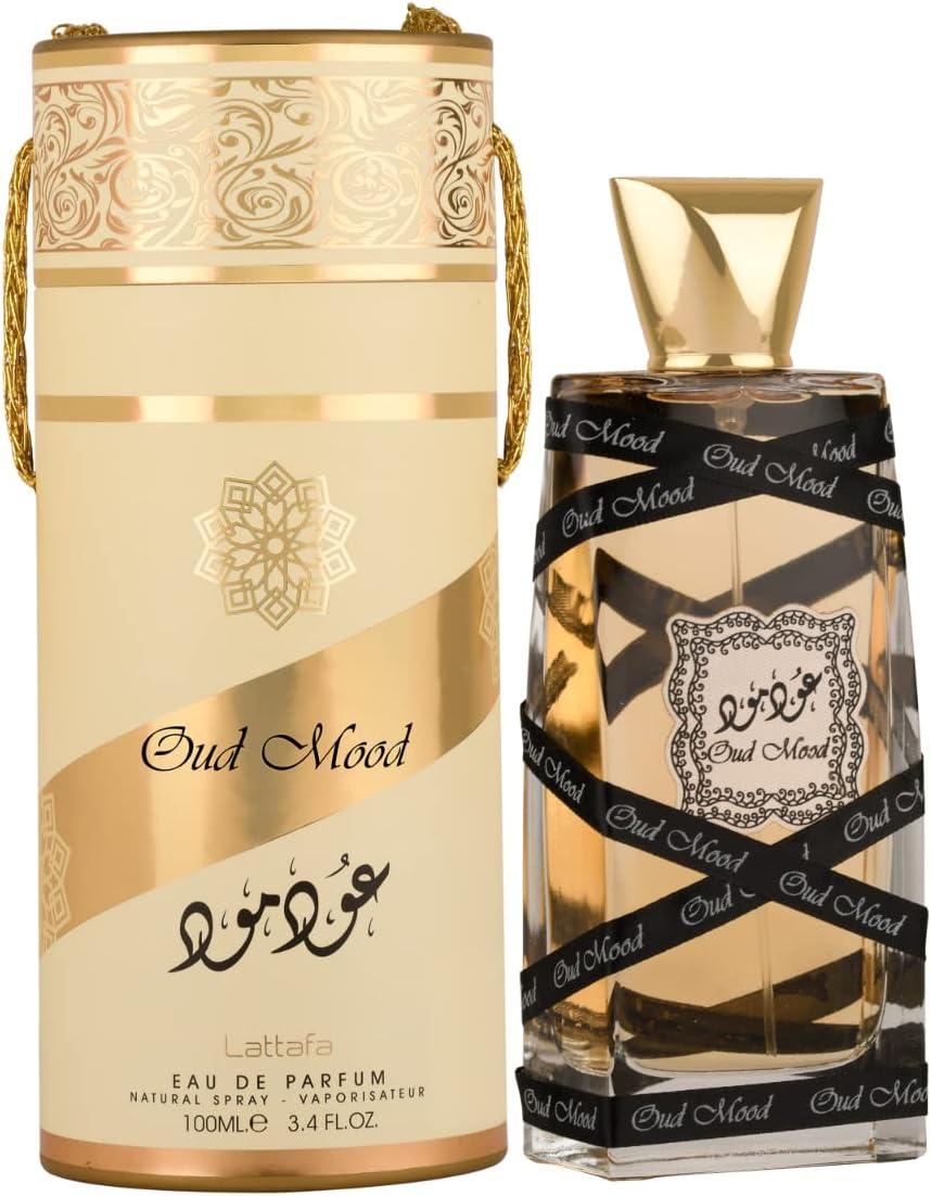 🌹 Buy Oud Mood by Lattafa - Unisex Perfume with Notes of Rose, Saffron and Oud Wood