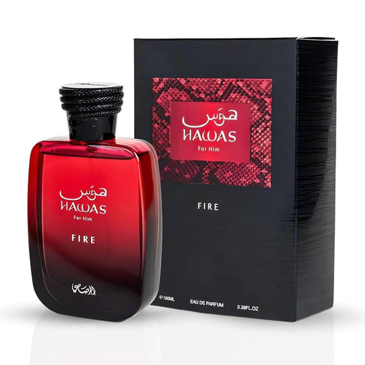 Hawas Fire For Him – Eau de Parfum 100 ml | Intenso, Seductor y Con Mucha Presencia