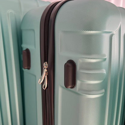 ✈️ Set de 3 Maletas Rígidas de Viaje - ¡Exclusivo Color Verde Aguamarina!