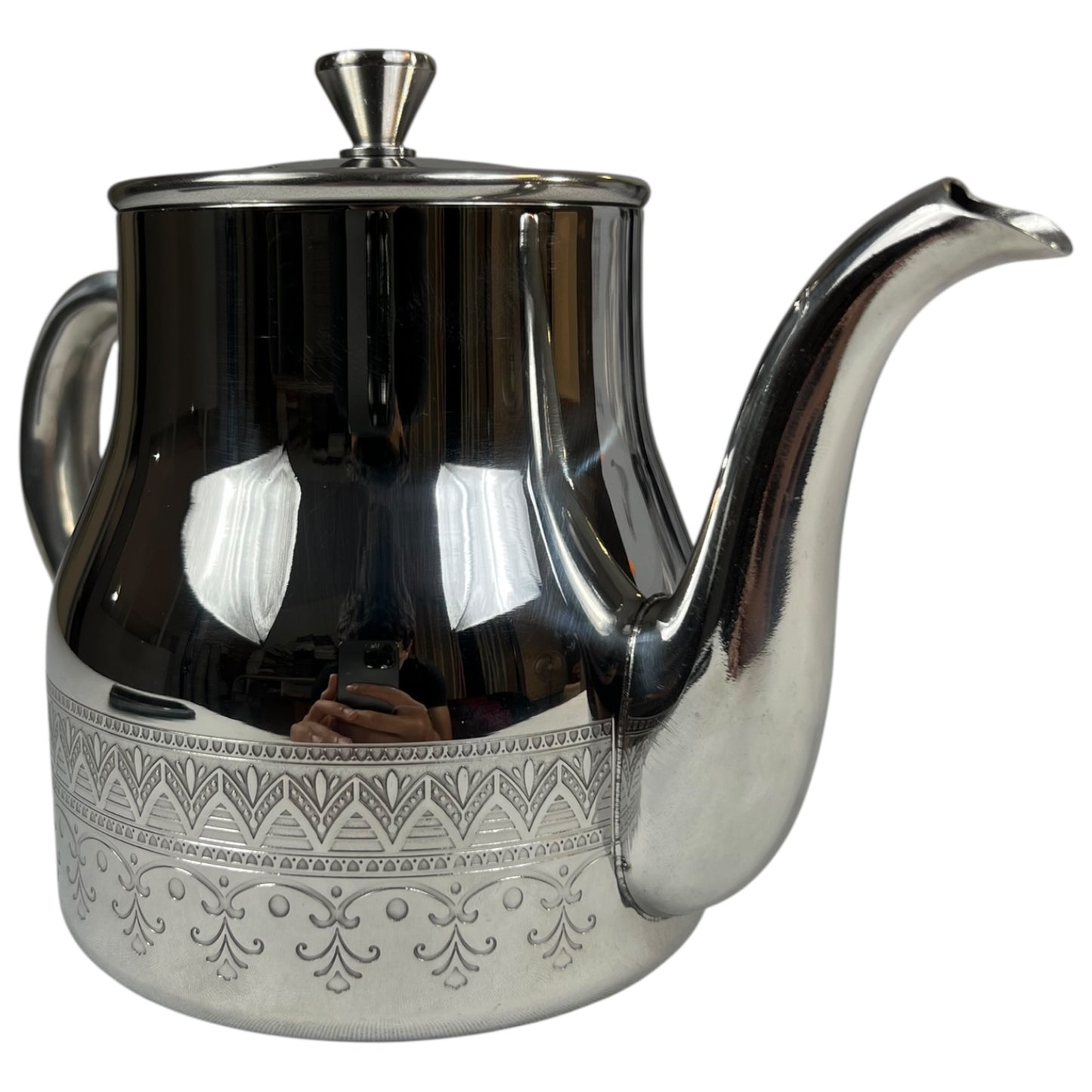 🫖 Tetera Árabe de Acero Inoxidable – Estilo Clásico