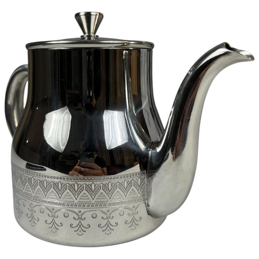 🫖 Tetera Árabe de Acero Inoxidable – Estilo Clásico