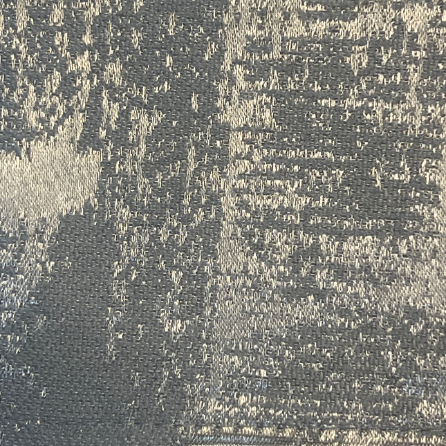 Cortinas Blackout de Poliéster, Padrão de Ondas, 140x260cm - 2 Peças, Elegantes e Modernas - Cinza
