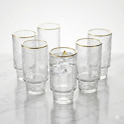 Vaso de Vidrio Texturizado Artesanal