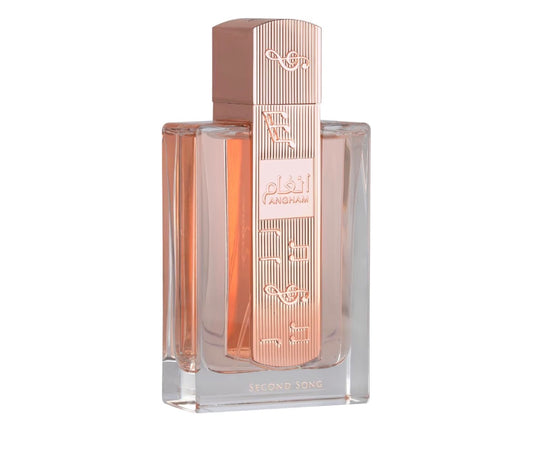 Lattafa Angham Second Song Eau de Parfum 100ml - Fragancia de vainilla unisex oriental - Aroma dulce y cremoso de larga duración