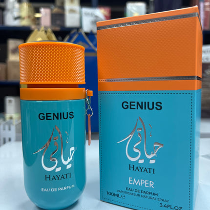 Hayati Genius – Emper (100 ml EDP) · Fresh, Woody and Versatile Arabian Men's Perfume, Sauvage Style