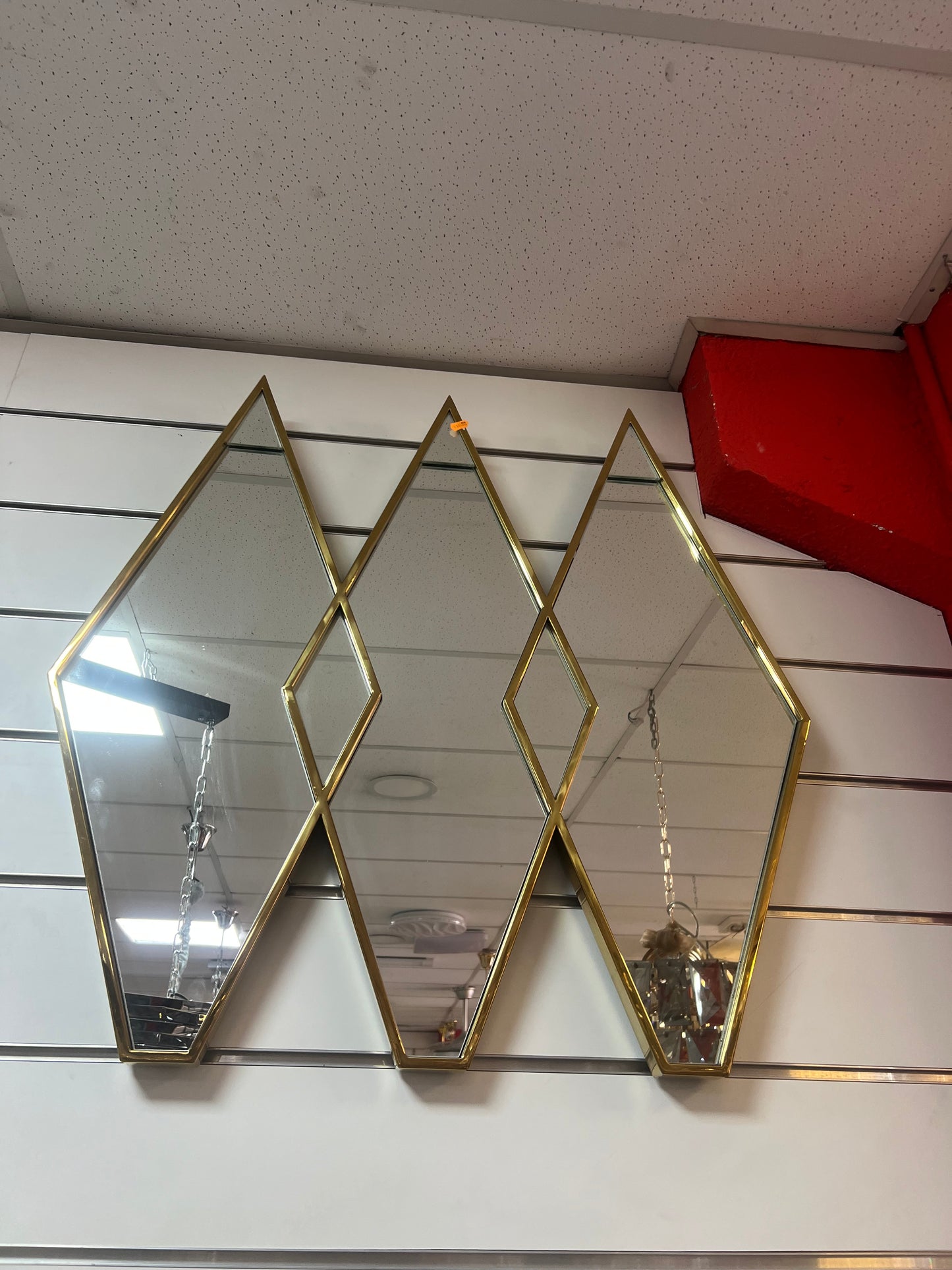 Espejo dorado/plata acero