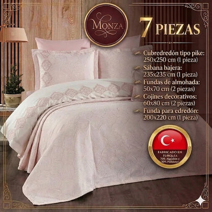 Juego de Cama para Novias "Monza" – Elegancia y Estilo Contemporáneo