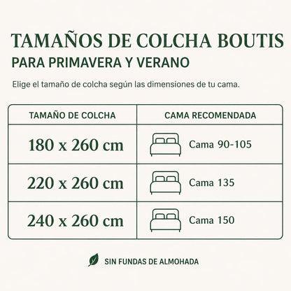 Colcha Bouti Primavera-Verano Estampado Floral | Bazar Al Madina